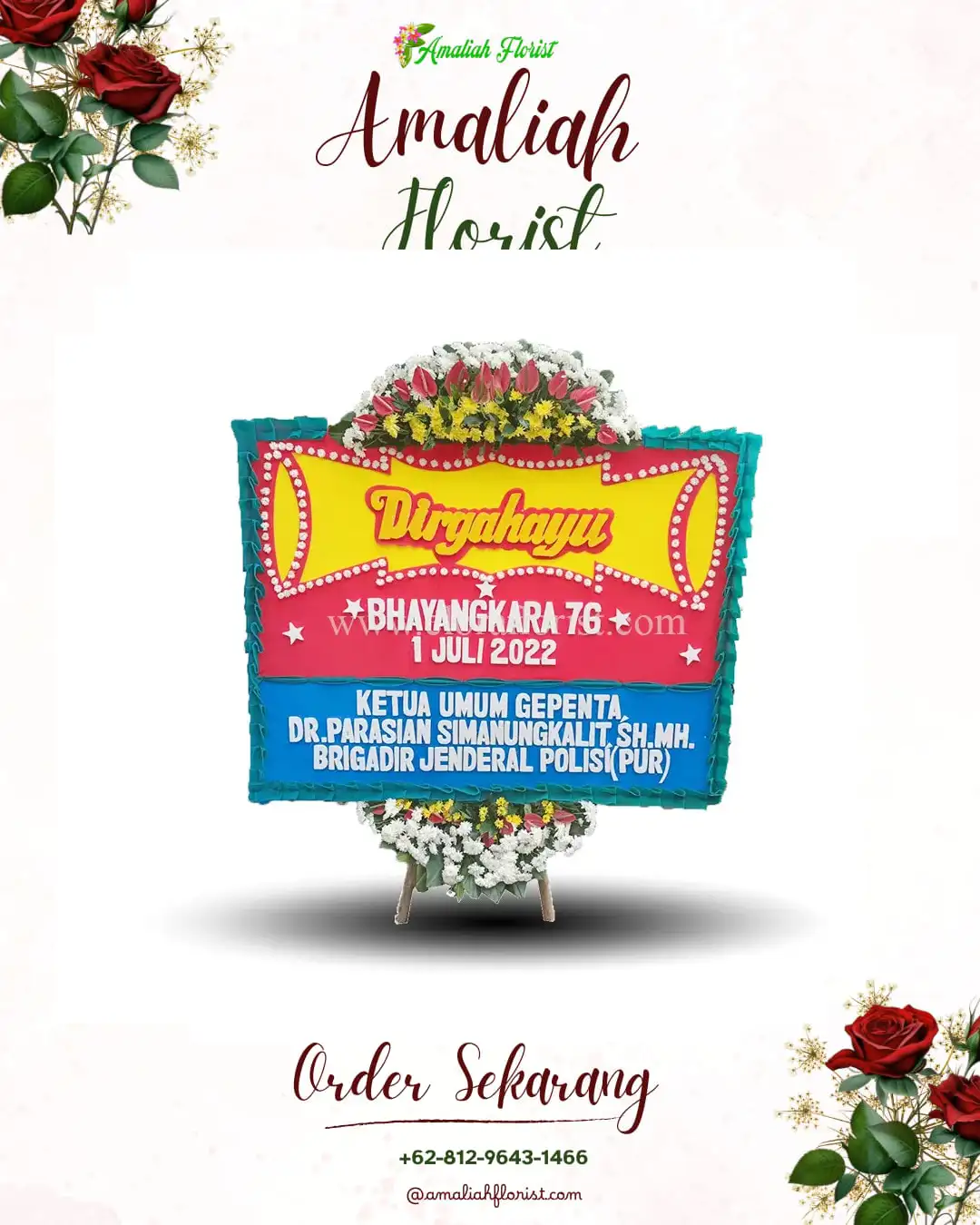 Papan Bunga HUT Ulang Tahun Tumbu